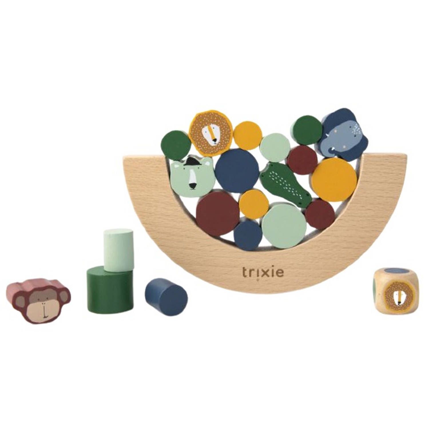 TRIXIE evenwichtsspel junior 25 x 19 x 2,5 cm hout 22-delig