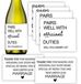 Icecat Étiquettes de Verre à Vin et Cartes de Remerciement Ensemble