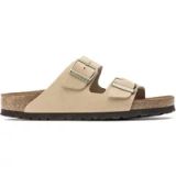 Birkenstock Arizona Sfb Nubuck Leer Sandalen Dames Beige