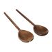 ERNST Serviettes à salade Ernst Bois de manguier 2 pièces Marron foncé