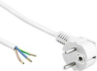Chacon Voedingskabel - 220V - 3 Aderig - 3 Meter - Wit