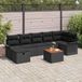 Maison Exclusive - Ensemble de jardin 8 pièces, ensemble de salon en polyrotin noir