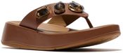 FitFlop F-Mode Ultra-Jewel Leather Toe-Post Sandals BRUIN - Maat 40