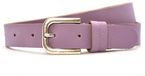 Timbelt Dames riem Leer- Lila - Breedte 3cm - Mooie dubbele passant - Riemmaat 85 - Totale lengte 100 cm - Nikkelvrije gesp
