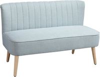 HOMCOM 2-zitsbank Polyester Lichtgroen 117 x 56,5 x 77 cm