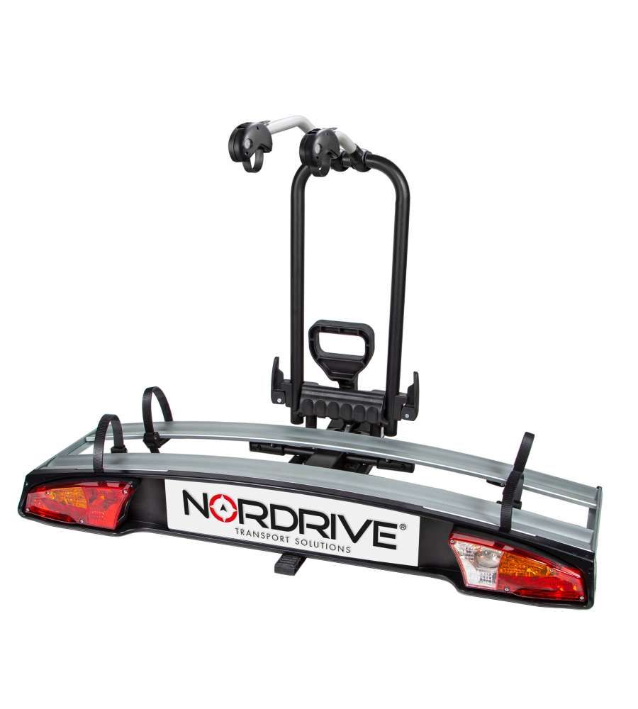 Lampa Nordrive Wave 2 Fietsendrager voor Trekhaak - 2 Fietsen - Inklapbaar - Elektrische Fietsen