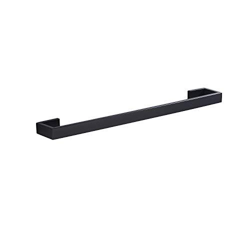 Kelelife 62cm handdoekstang, mat zwart, van 304 roestvrij staal muur handdoekhouder