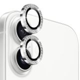 Northjo Ensemble de protecteurs d'objectif avec strass iPhone 17 - Argenté