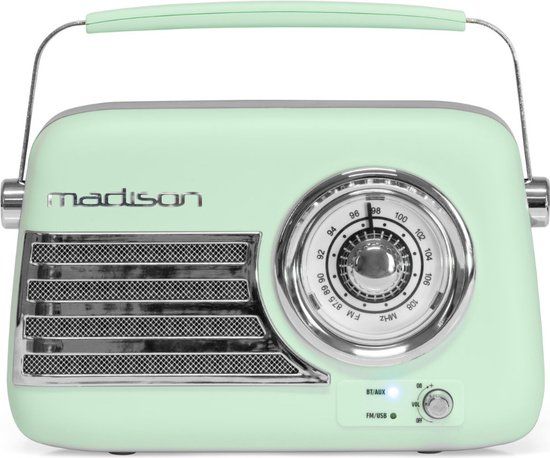 Madison Sound Madison Freesound VR40Gr Matte Green Retro Speaker