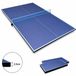 LVHOM Tafeltennistafel voor eettafel en biljarttafel, inklapbare tafeltennistafel 244x122cm, 12mm MDF pingpongtafel zonder poten met net, blauw