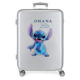Disney Adorable Stitch Moods cabinekoffer, stijf ABS, cijferslot aan de zijkant, 4 dubbele wielen, handbagage, 100, Maleta mediana, Middelgrote koffer
