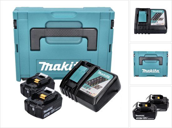 Makita 197952-5 18V LXT Accu Starterset (2x 3.0Ah) + Snellader in Mbox