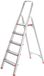 Huishoudladder van aluminium, draagkracht 150 kg (5 treden)