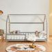en.casa Kinderbed Hesel huisbed met uitvalbeveiliging 90x200 cm grijs