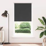 vidaXL - Rolgordijn - verduisterend - 110x230 cm - stofbreedte 105,7 cm - zwart