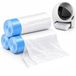 PolkaHome® Sacs poubelles pour litière automatique pour chat – 60 pièces – 67 x 40 cm – Avec cordon de serrage – Convient pour Neakasa M1 – Sacs poubelles robustes pour litière – 3 rouleaux