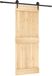 vidaXL Schuifdeur 80 x 210 cm Massief Pine Hout (Onbehandeld)