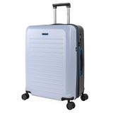 Valise Eigentijds Harde koffer, groot, 158 cm, 23 kg, robuust, ABS, trolley, lichtblauw/antraciet