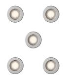 Philips Peridot spot encastrable - Nickel - Rond - 5-pack