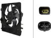 HELLA ventilateur moteur 12 V, 240 W, 5 broches, adapté pour entre autres CITROËN C3