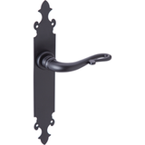 Poignée de porte en aluminium, finition noir forgé, 275 mm - Modèle 300