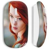 Redhead meisje mooie draadloze muis Maniacase