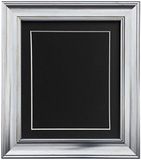 FRAMES BY POST Scandi Vintage Zilveren Fotolijst met Zwarte Mount en backing board A4