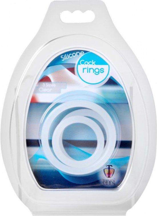 Trinity Vibes siliconen cockringen doorzichtig - 0811847013586