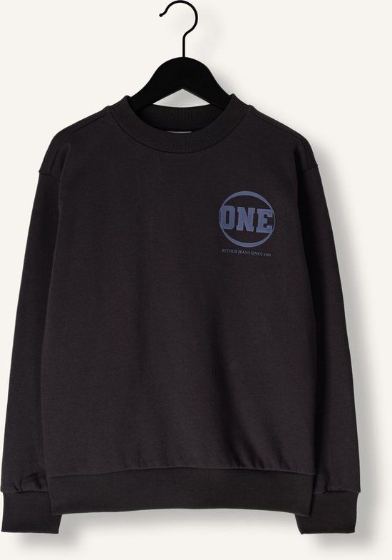 Retour Jeans Retour Joshua Truien & Vesten Jongens - Sweater - Hoodie - Vest - Donkergrijs - Maat 116