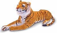 Melissa & Doug Gigantische Tijger - Levensecht Pluche Knuffeldier - 0,5 meter hoog - Cadeau voor Kinderen vanaf 3 jaar