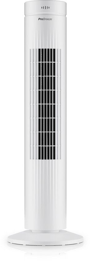 Pro Breeze 30" oscillerende torenventilator met touchpaneel - wit