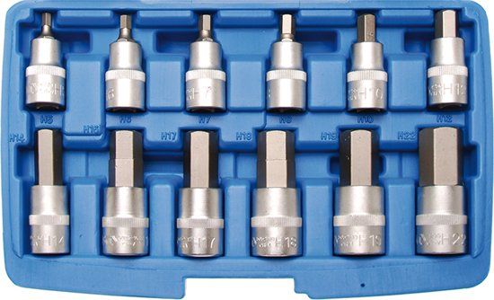 BGS Inbus set 12 binnen 6 kant 5 - 22 mm 12 delig