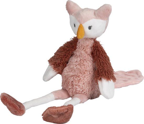 Happy Horse Uil Olivia Knuffel 31cm - Oudroze