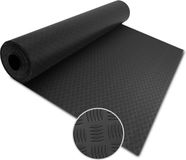 Floordirekt Rubber loper - Rubbermat - Diamond Cut - Zwart - 120 x 500 cm