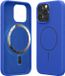 kwmobile Telefoonhoesje voor Apple iPhone 15 Pro Max - Hoes met siliconen randen en magnetische achterkant compatibel met MagSafe, in Baltisch blauw