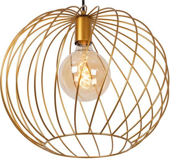 Lucide DANZA Hanglamp - Ø 40 cm - Mat Goud / Messing - E27