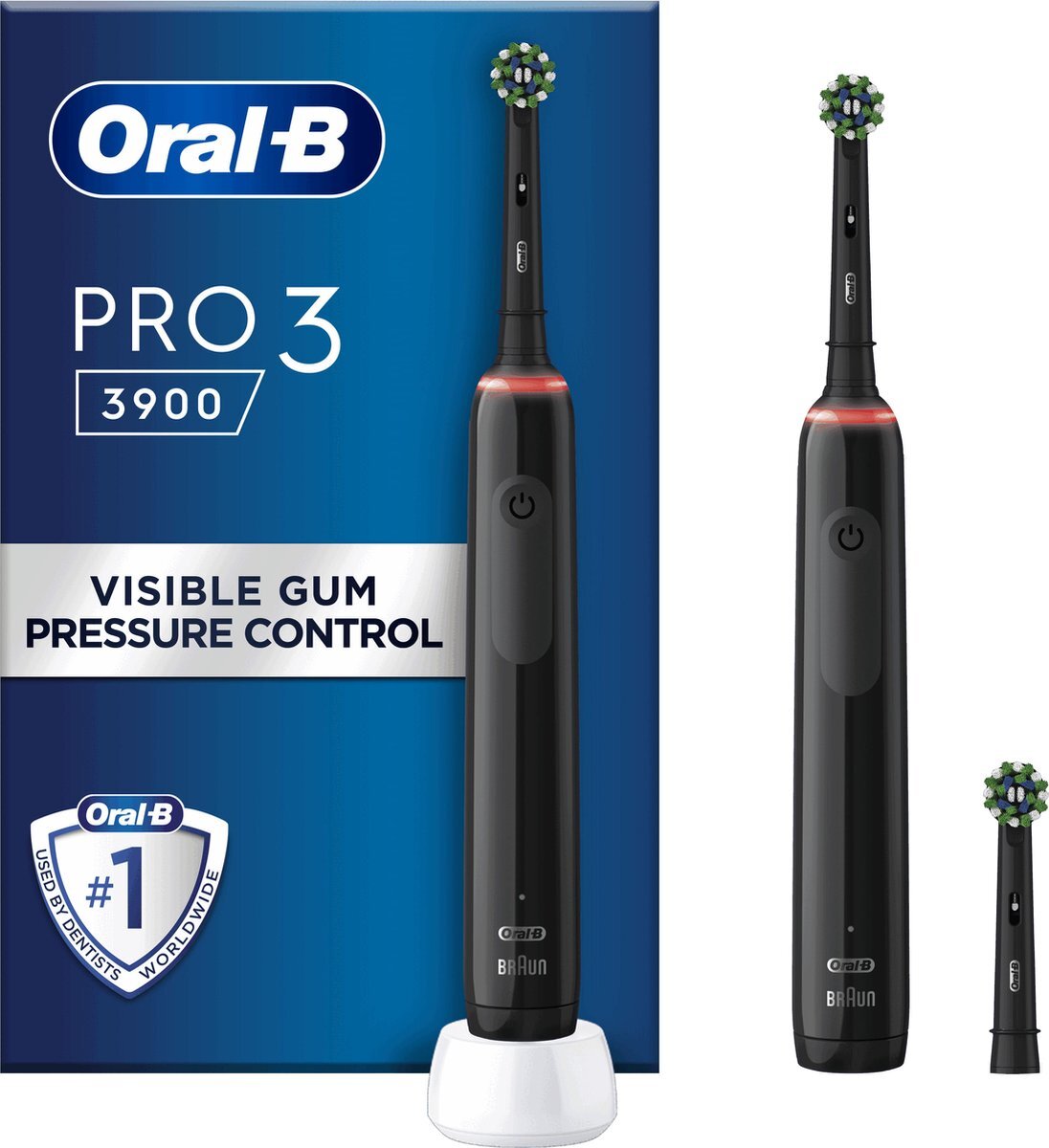 OralB OralB Pro 3 3900 Duo zwart / duo pack Elektrische tandenborstel