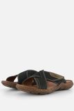 Rieker Jaipur Morelia Slippers blauw Imitatieleer - Maat 44