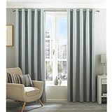 Riva Home Eclipse Verduisterende Ooggordijnen, Polyester, Eend Egg Blauw, 229 x 229 cm