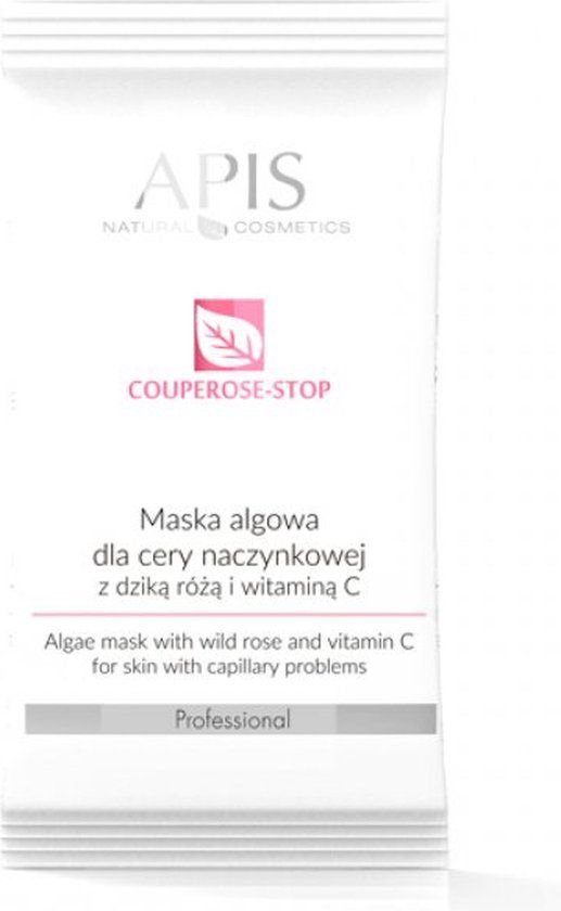 APIS Couperose-Stop Algenmasker voor couperose huid met rozenbottel en vitamine C 20g