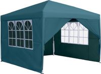 Merkloos Easy Up Partytent 3x3m Donkergroen