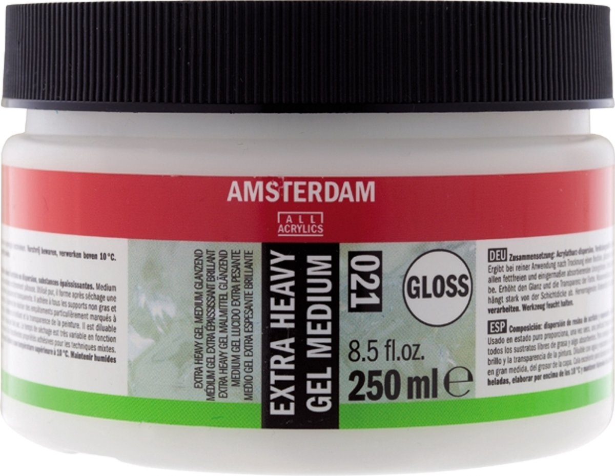 Amsterdam schildermedium flacon 250ml - extra heavy gel - glanzend