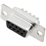 encitech DB9-SS 2101-0180-11 connecteur femelle D-sub 180 ° Nombre de pôles : 9 Manchon à souder 1 pièce(s) Tray
