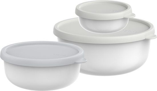 Mepal Bewaardoosset 3-delig Lumina - 2.5 l - Magnetronbakje met deksel - White