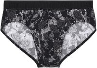 HOM Fairmont Mini Slip voor heren - black print - Gebloemd - Maat XXL