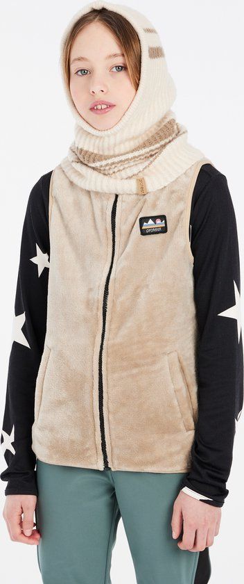 Protest Prtzelda Jr Bodywarmer Meisjes Polyester Herfst/Winter 2024 BambooBeige Maat 176