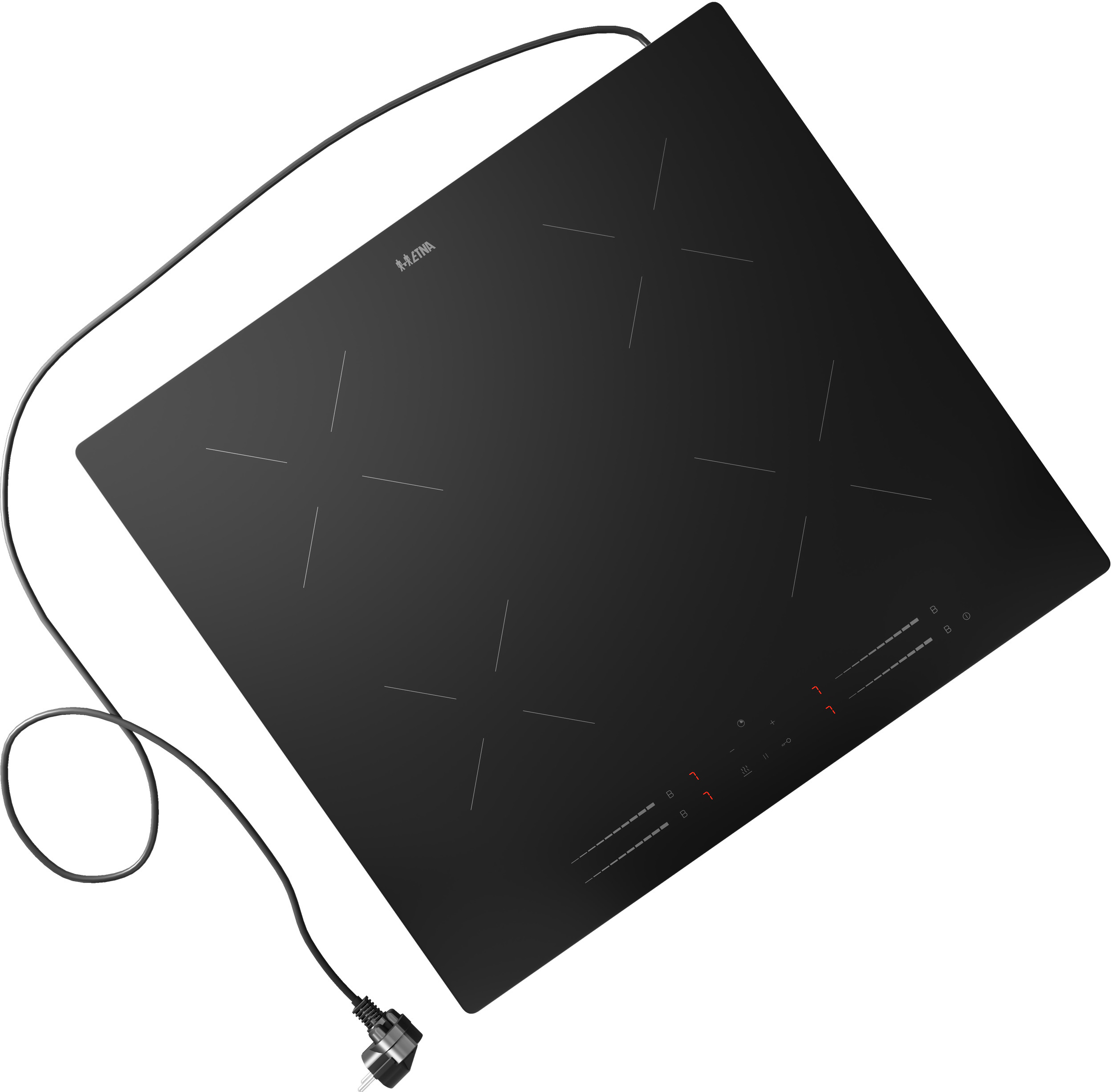 ETNA KIV364RVS - Inductiekookplaat - 59 cm - 4 Kookzones - RVS