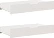 vidaXL Bedlades - Set van 2 - 90x55x17 cm - Massief Grenenhout - Wit