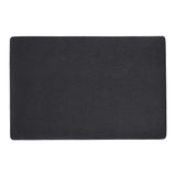 Zeller Present Zeller placemats lederlook - 45 x 30 cm - zwart - vegan leer - tafel onderleggers