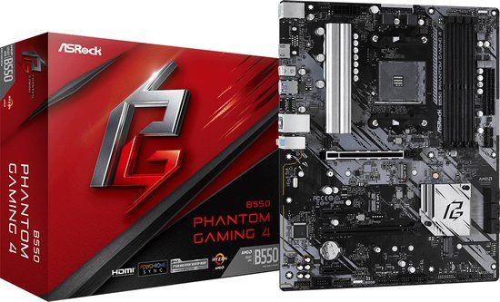 ASRock B550 Phantom Gaming 4 - Socket AM4 Motherboard